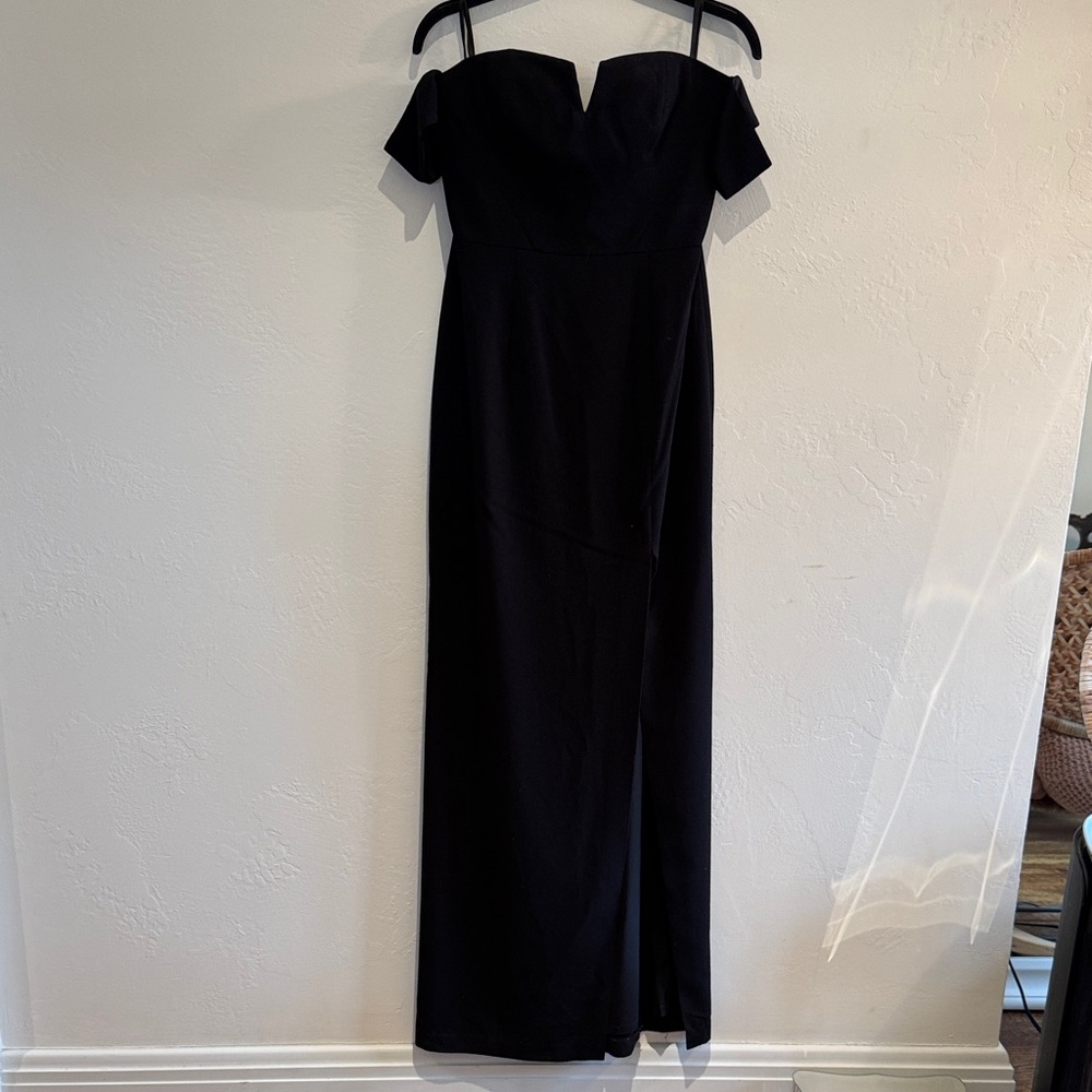 Elegant Black Off-Shoulder Dress